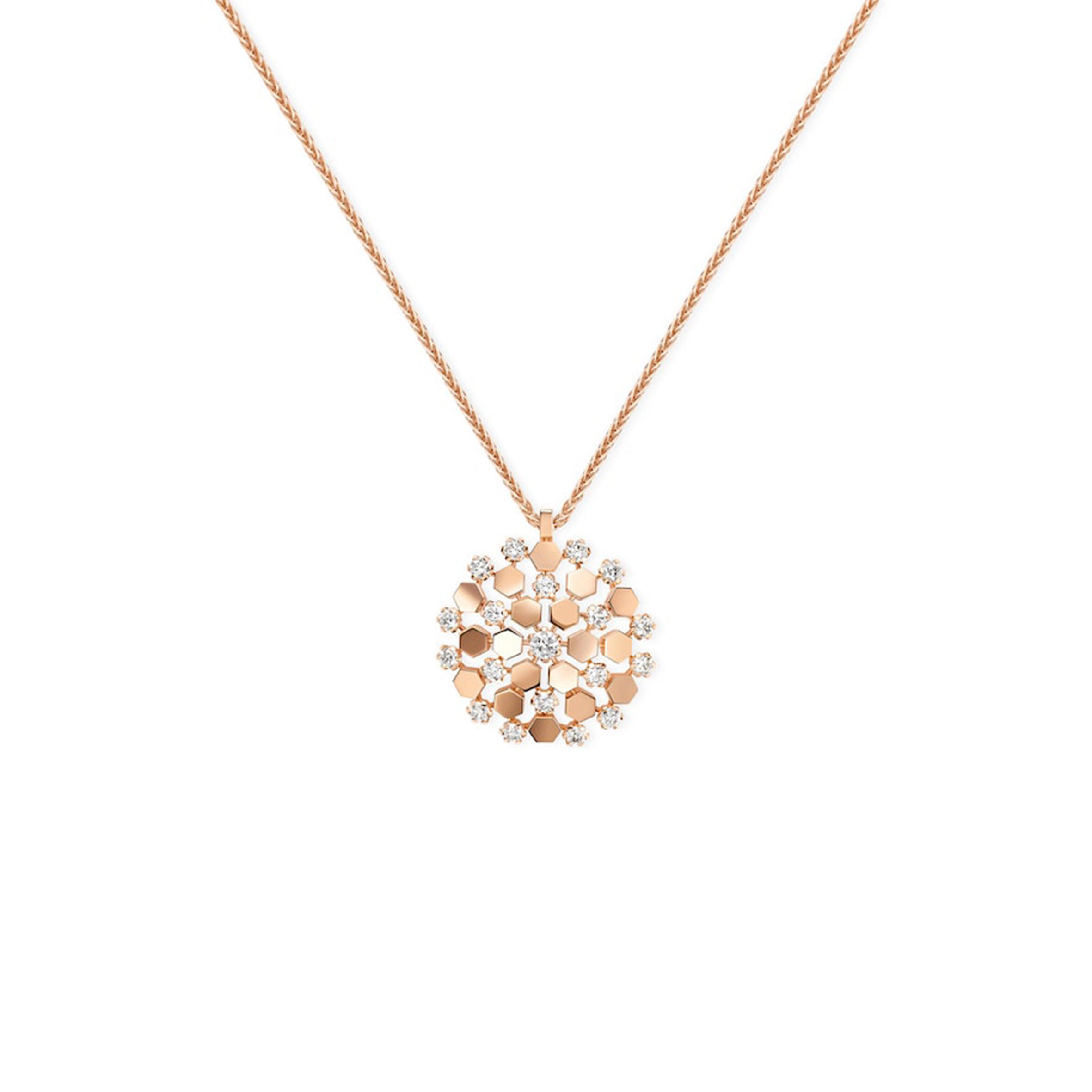 Chavm*T BEE DE Chavm*T NECKLACE 18K ROSE GOLD D1am0ndS 085404